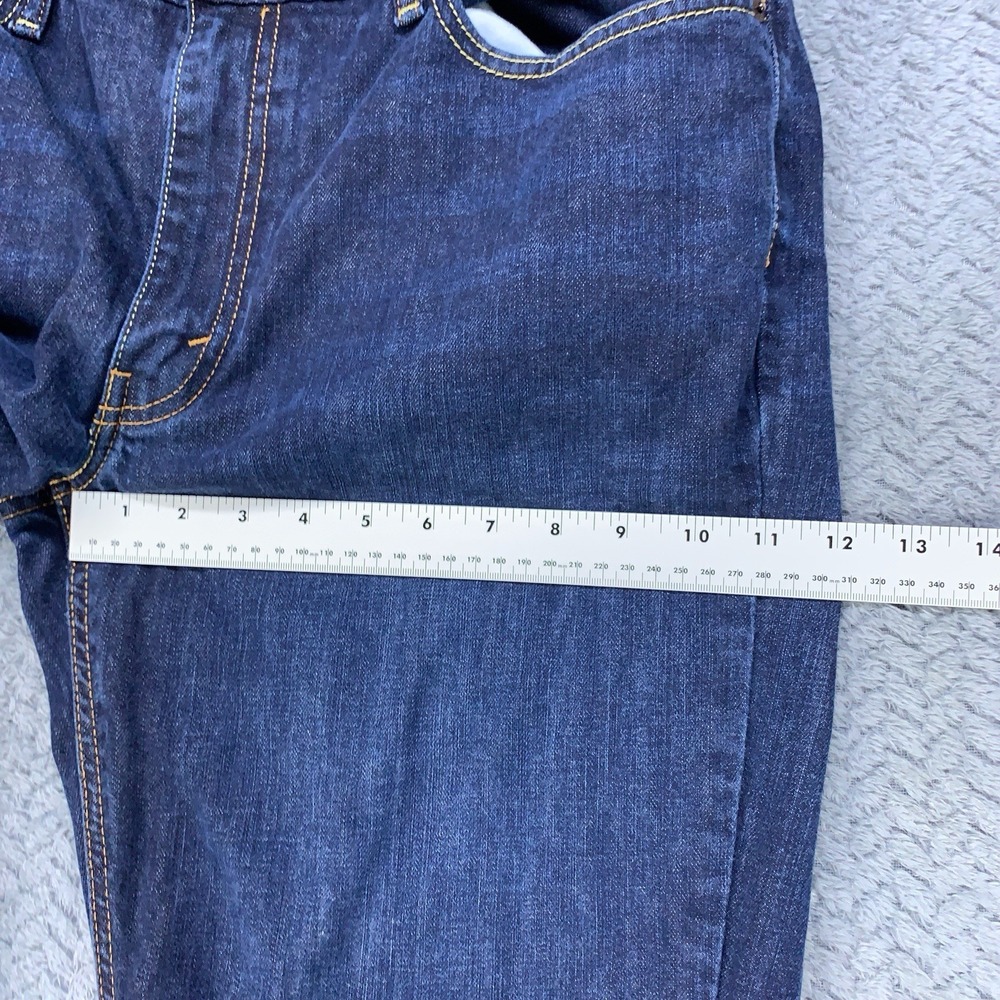 Levis 541 Jeans Mens 36x32 Blue Athletic Tapered Leg Dark Wash Stretch Denim - Picture 4 of 9